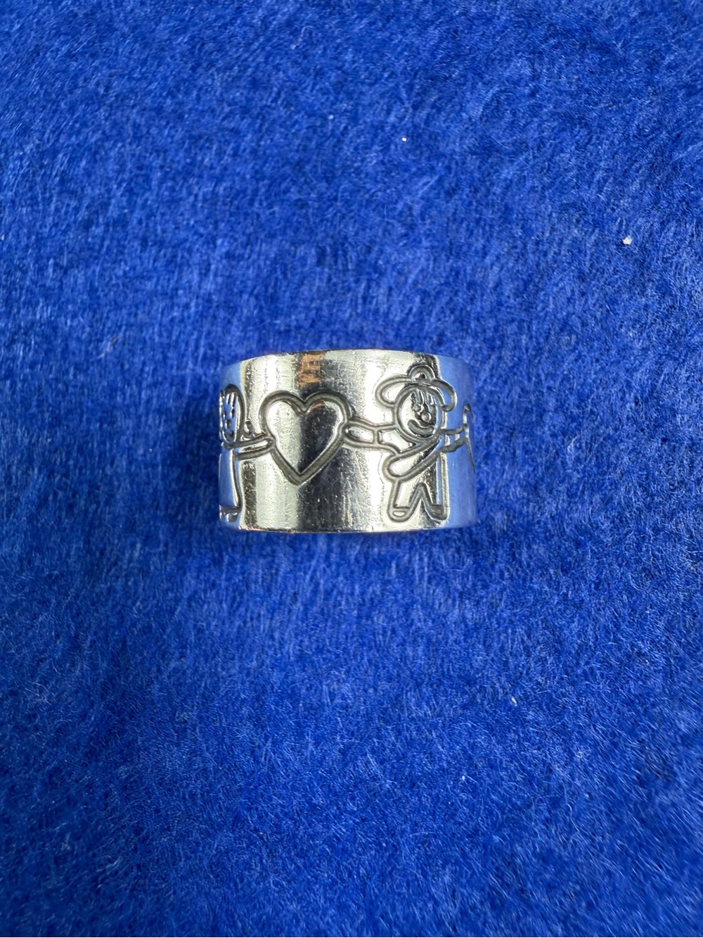 Vintage EFS Mexico Save the Children sterling silver ring, 6